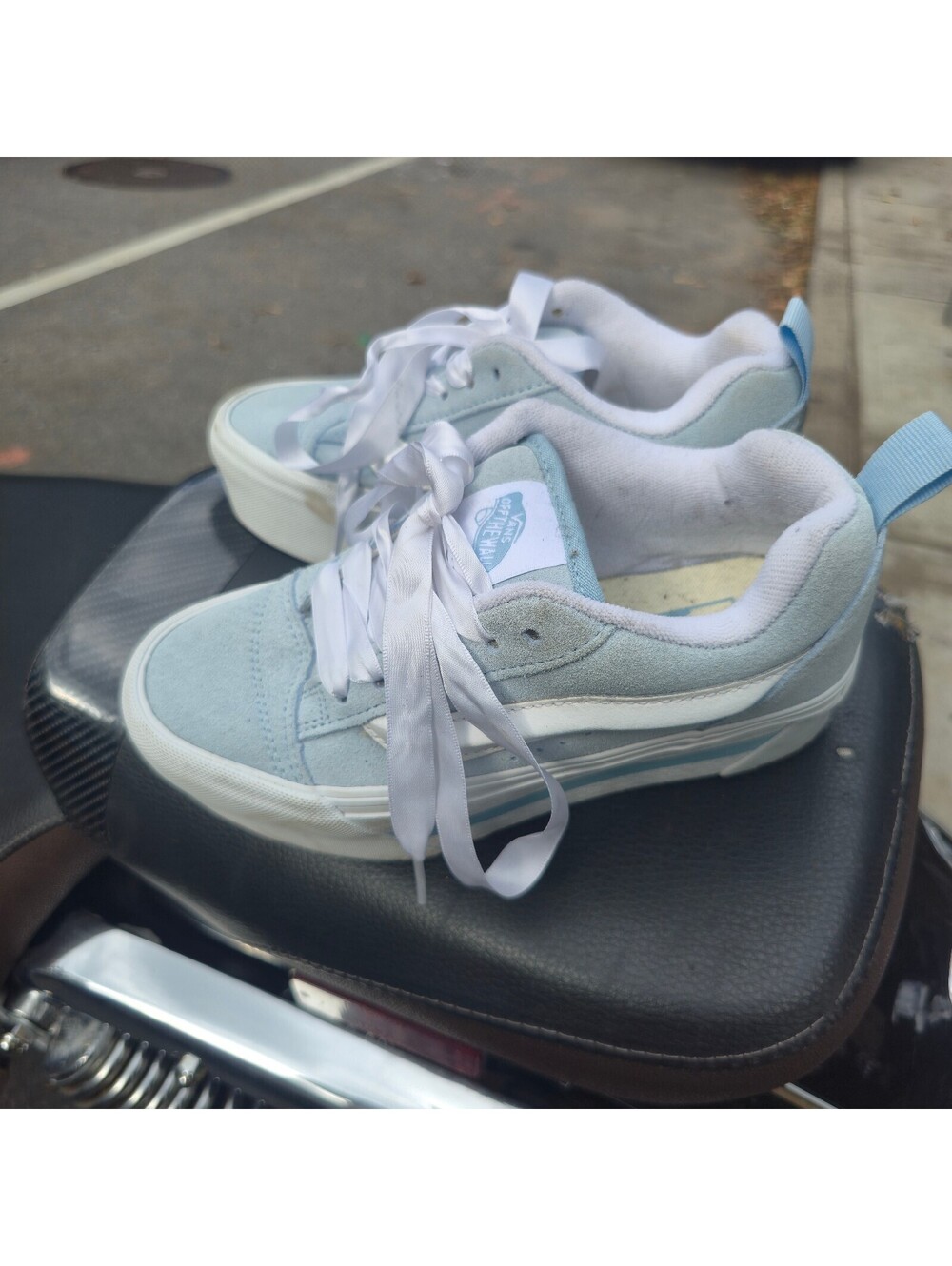 Vans Old Skool Light Blue Suede Sneakers Size 5 Women